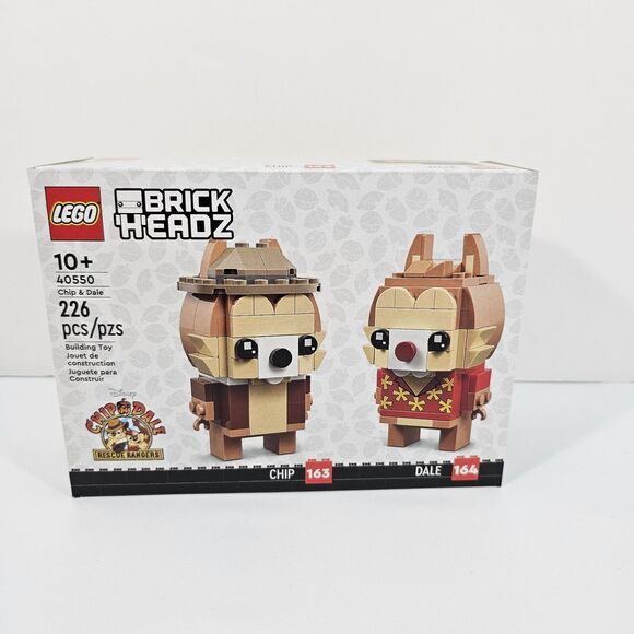 LEGO 40550 Disney Brickheadz Chip & Dale Rescue Rangers - New - Sealed- Retired - Picture 1 of 6